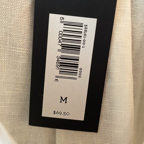 NWT Banana Republic linen wrap top, size medium - Picture 5 of 5